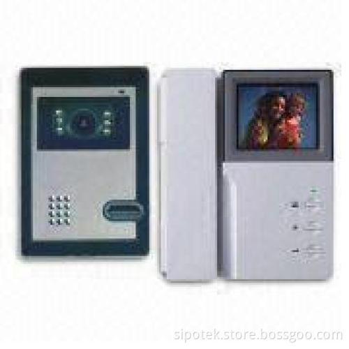 Sipo Door Phone System with CMOS,CCD Camera,4-inch Screen Indoor Unit